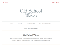 Tablet Screenshot of oldschoolwines.co.uk